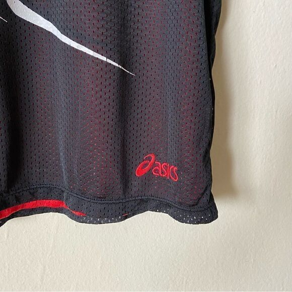 Asics Tokyo Tower 2005 Red Black Jersey Two Sided Size L - Picture 7 of 8